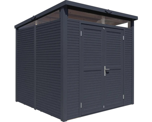 Magazie de grădină cu ușă dublă și luminator