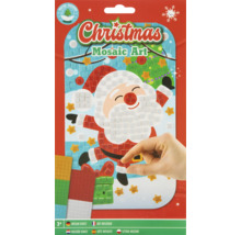 Set de artă mozaic de Crăciun cu motiv Moș Crăciun