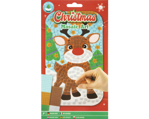 Mozaic ren Crăciun A5 Set de artă mozaic de Crăciun cu motiv ren