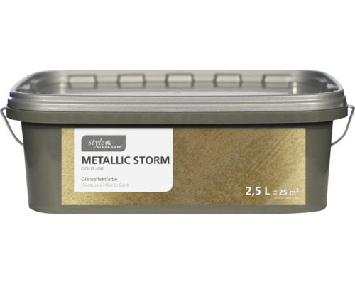 Vopsea cu efect lucios StyleColor Metallic Storm auriu 2,5 l