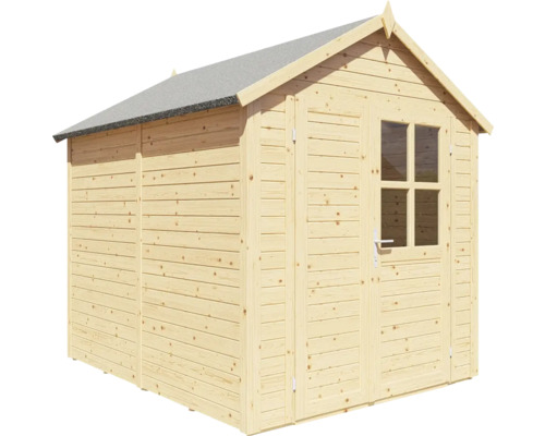 Cabină de grădină din lemn cu ușă dublă și fereastră