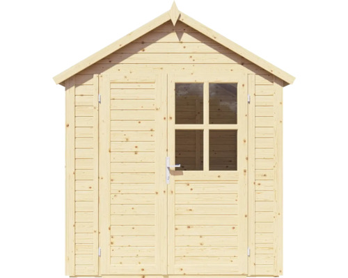 Căsuță de grădină din lemn cu fereastră și ușă