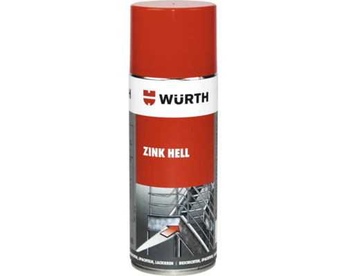 Vopsea spray zinc pentru metal Würth 400ml