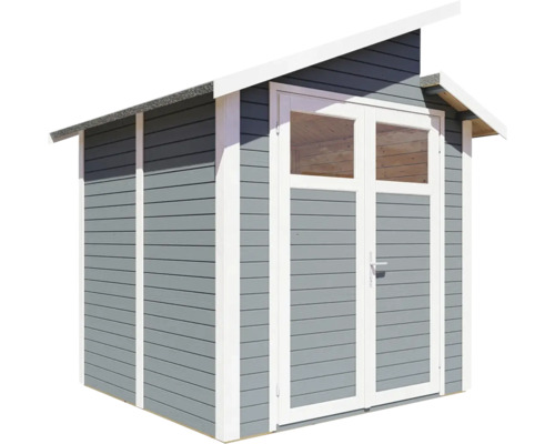 Cabină de grădină cu ușă dublă și acoperiș cu o singură pantă