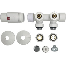 Set racorduri radiator cu cap termostatic și corp ventil