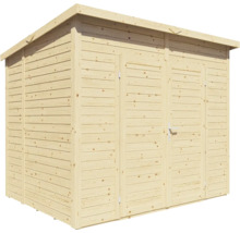 Magazie grădină Bertilo Timmo 4 pentru unelte cu podea 239x181 cm lemn netratat