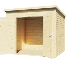 Magazie grădină Bertilo Timmo 4 pentru unelte cu podea 239x181 cm lemn netratat