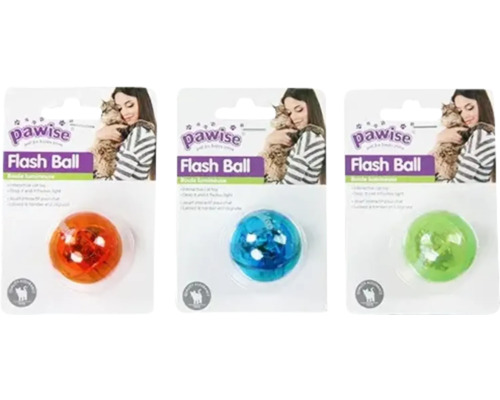 Jucărie pentru pisică minge luminoasă diferite culori