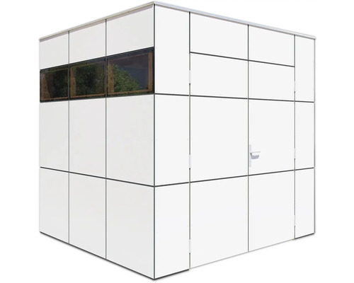 Cabină modernă de grădină cu ușă și ferestre