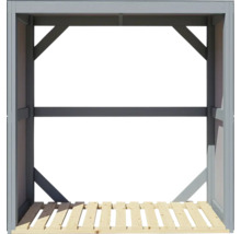 Suport pentru lemne de foc Bertilo 151x75x154 cm gri antracit