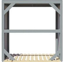 Suport pentru lemne de foc Bertilo 151x75x154 cm gri antracit