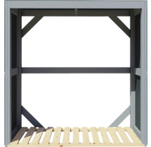 Suport pentru lemne de foc Bertilo 151x75x154 cm gri antracit