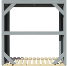 Suport pentru lemne de foc Bertilo 151x75x154 cm gri antracit