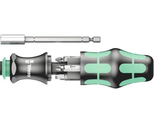 Șurubelniță Wera Kraftorm Kompakt 28 SB 1/4 Șurubelniță Wera cu biți și suport pentru biți