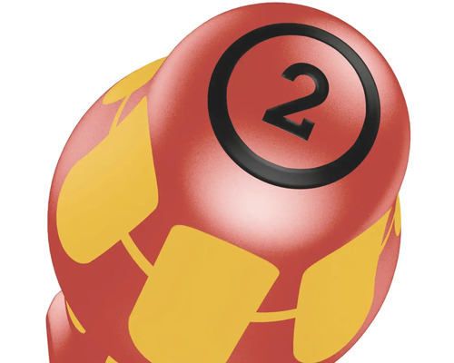 Bilă de loterie cu numărul doi