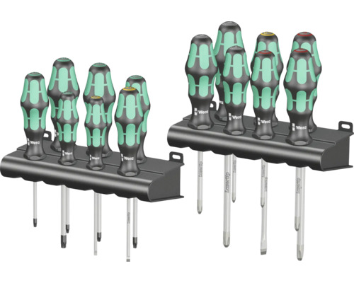 Set șurubelnițe mecanice Wera Big Pack 14 piese Set șurubelnițe Wera cu suport