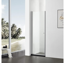 Ușă de nișă culisantă Belform Clear, 80x185 cm, sticlă securizată transparentă, profil crom