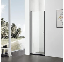 Ușă de nișă culisantă Belform Clear, 90x185 cm, sticlă securizată transparentă, profil crom
