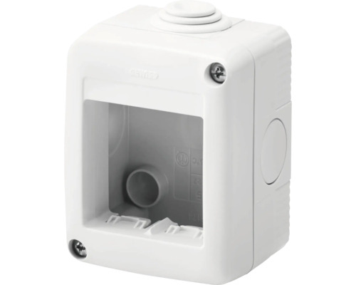 Doză suport aparataje Gewiss 2 module IP44, montaj | HORNBACH