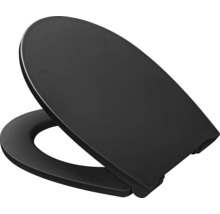 Capac WC cu închidere lentă Jungborn duroplast negru, potrivit pentru TWO