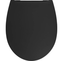 Capac WC cu închidere lentă Jungborn duroplast negru, potrivit pentru TWO