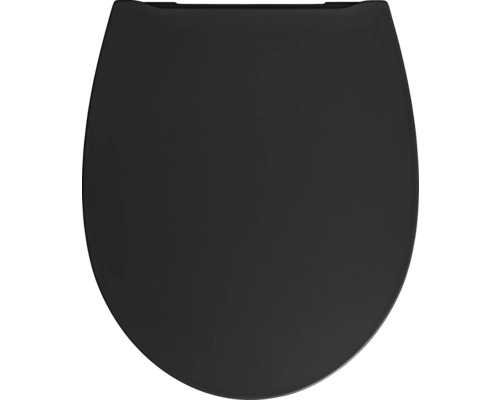 Capac WC cu închidere lentă Jungborn duroplast negru, potrivit pentru TWO Capac WC negru