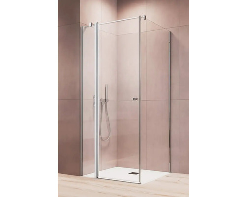 Perete lateral duș Radaway Eos II KDJ S1 75x195 cm, sticlă transparentă, profil crom