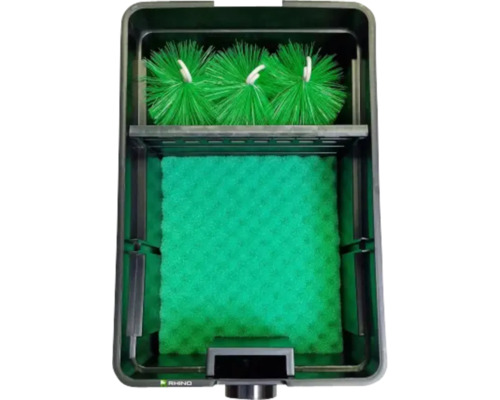 Filtru de iaz cu perii și burete de filtrare