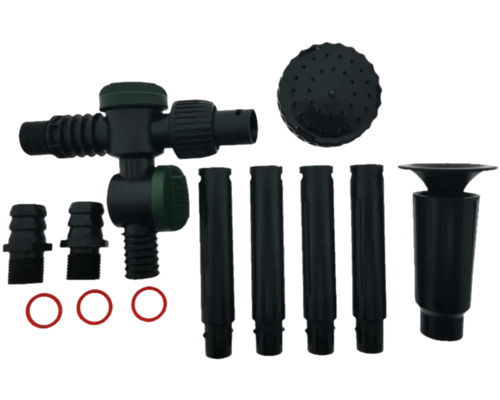 Set conector furtun de grădină cu atașament de irigare și elemente de conectare