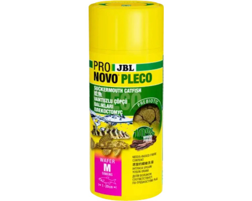 Hrană pentru pești acvariu JBL ProNovo Pleco Wafer M 250 ml JBL Novo Pleco Hranule pentru somni