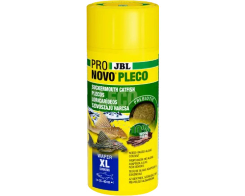 Hrană pentru pești acvariu JBL ProNovo Pleco Wafer XL 250 ml JBL Novo Pleco XL Wafer Hranule pentru somn ventuză