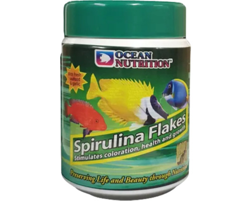 Ocean Nutrition Spirulina Flakes hrană pentru pești în cutie