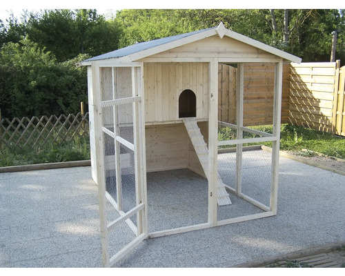Coteț pentru găini XXL HABRITA PO1624 lemn 175x268 cm Coteț pentru găini XXL HABRITA PO1624 lemn 175x268 cm