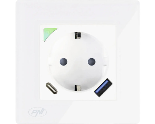 Priză cu port USB pentru montare pe perete