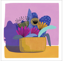 Tablou sticlă Plants and flowers 20x20 cm