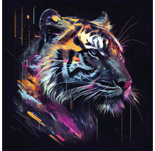 Pictură cu un tigru cu design abstract