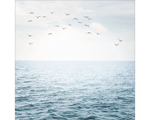 Tablou sticlă Sea Mood I 20x20 cm