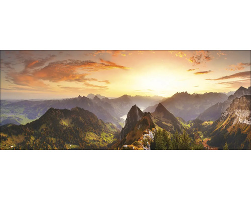 Tablou sticlă Mountain Landscape III 80x30 cm