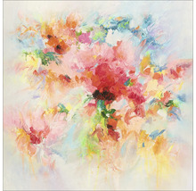Tablou sticlă Colorful Splashes 50x50 cm