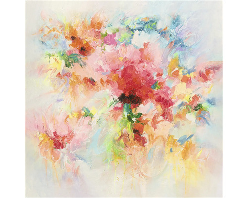 Tablou sticlă Colorful Splashes 50x50 cm