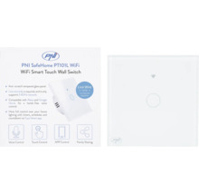 Întrerupător de perete tactil inteligent PNI SafeHome PT101L WiFi