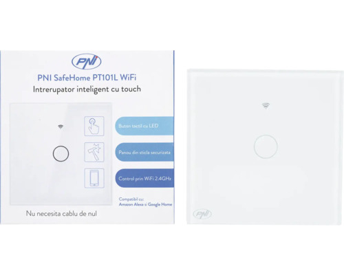 Întrerupător cu touch PNI SafeHome PT101L WiFi