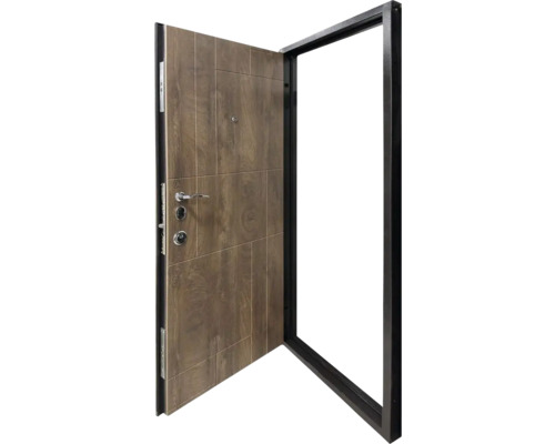 Ușă de intrare deschisă cu cadru