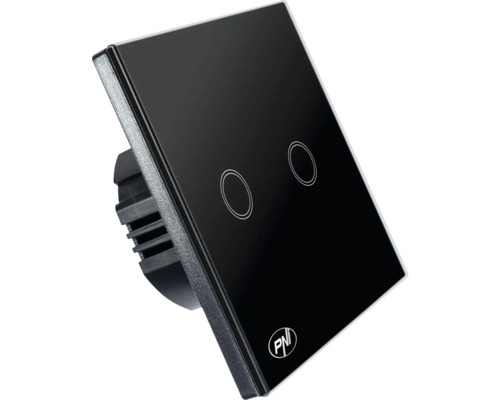 Întrerupător tactil PNI cu două întrerupătoare