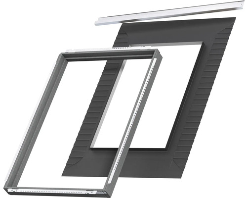 Cadru de montaj pentru fereastră de mansardă, pentru instalare într-un acoperiș