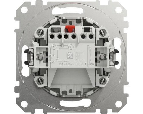Partea din spate a unui întrerupător cu placă de montaj