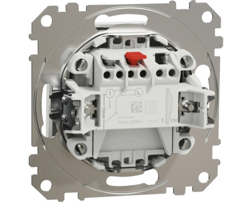 Partea din spate a unui întrerupător cu borne de conectare