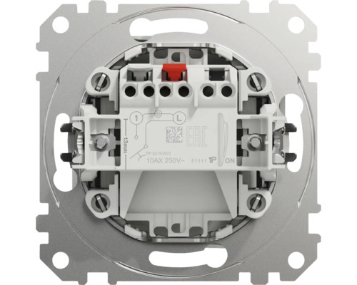 Vedere din spate a unui întrerupător cu instrucțiuni de instalare