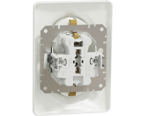 Vedere din spate a unei prize albe