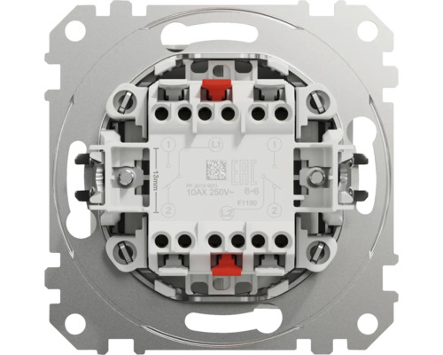 Vizualizare detaliată a unui întrerupător electric cu borne cu șurub